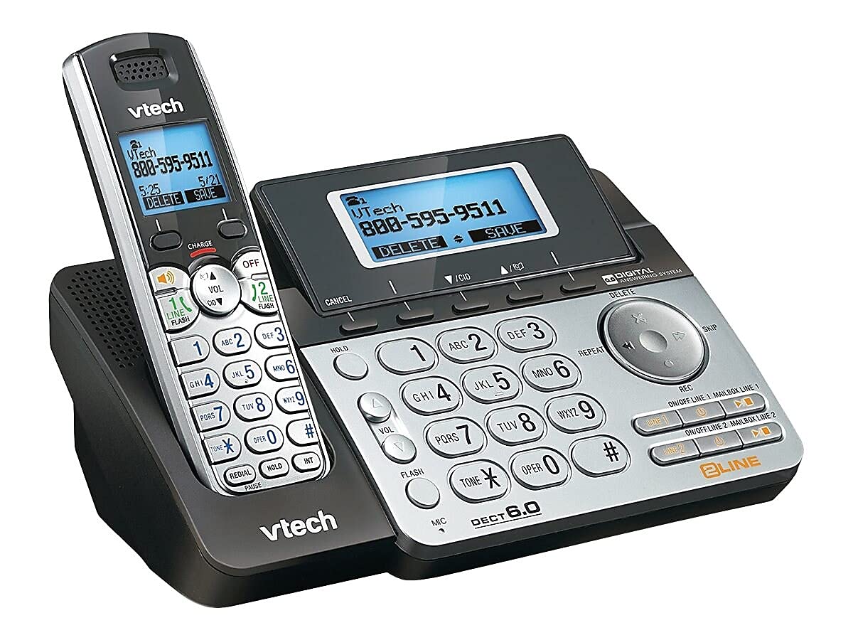Wmu Vtech Ds6151 Two Line Expandable Cordless Phone With Answering System